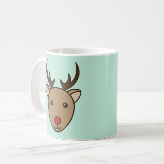 Reindeer Holiday Coffee Mug (Devant gauche)
