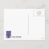 Reindeer Holiday Feestdagenkaart (Achterkant)