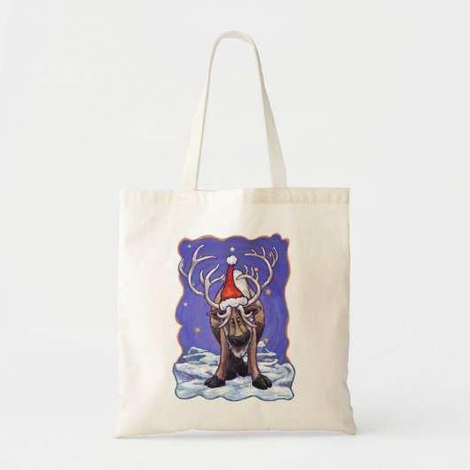 Reindeer Holiday Tote Bag (Voorkant)