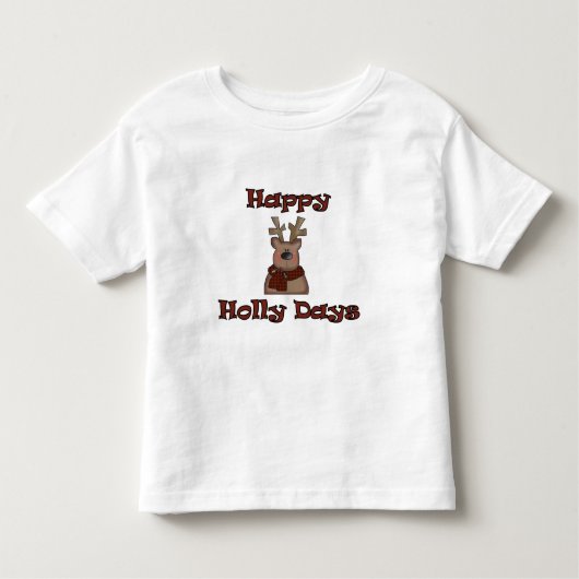Reindeer Holly Days Tshirts en geschenken (Voorkant)