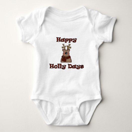 Reindeer Holly Days Tshirts et cadeaux (Devant)