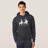Reindeer Hoodie Sweatshirt (Voorkant volledig)