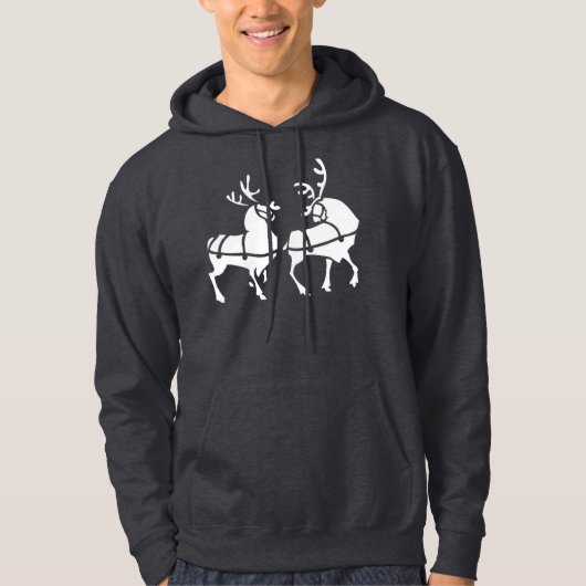 Reindeer Hoodie Sweatshirt (Voorkant)