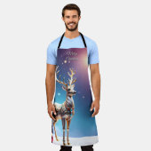 Reindeer Jewels Christmas Holiday Apron Schort (Gedragen)