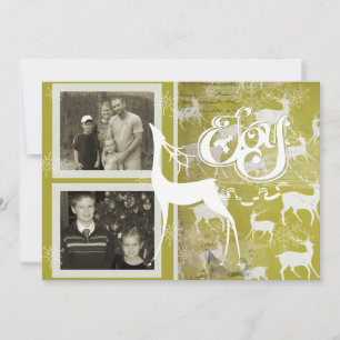 Reindeer Joy Carte photo de vacances