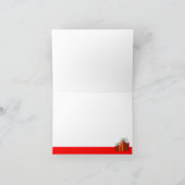 Reindeer Joyeux Noël Ajouter Carte Photo 1 (Intérieur)