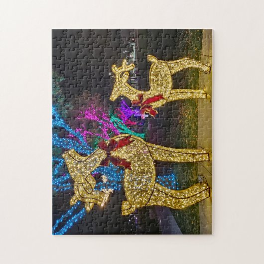 Reindeer Lights Puzzle (Vertical)