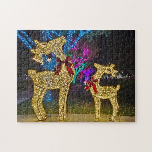 Reindeer Lights Puzzle Legpuzzel (Horizontaal)