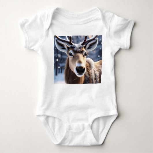 Reindeer Magic: Close-up van de loyale metgezel va Romper (Voorkant)