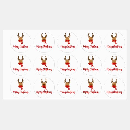 Reindeer Merry Kerstmis - JOY Gift Labels (Vel)