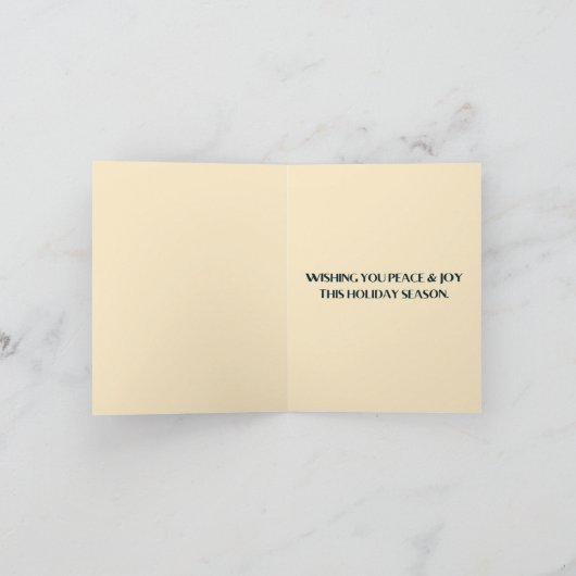 Reindeer Merry Kerstmis Kaart (Binnen)