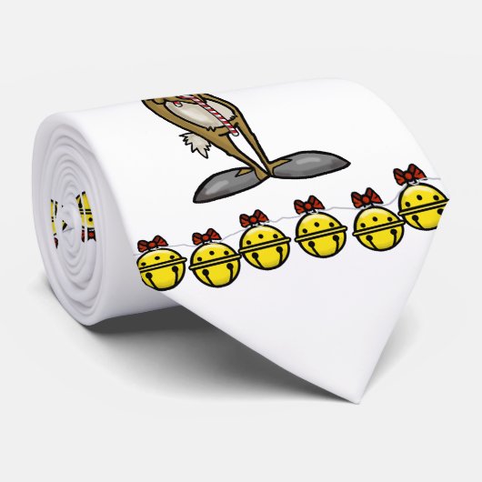 Reindeer met Dreidel Chrismukkah Necktie Stropdas (Opgerold)