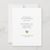 Reindeer minimaliste fête de Noël Invitation (Dos)