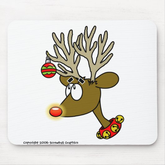 Reindeer Mousepad Muismat (Voorkant)