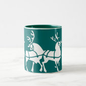 Reindeer Mug Coffee Coupe Festive de Noël Décembre (Centre)