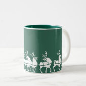 Reindeer Mug Coffee Cup Festive Cadeaux de Noël (Devant droit)