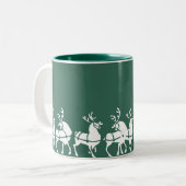 Reindeer Mug Coffee Cup Festive Cadeaux de Noël (Devant gauche)