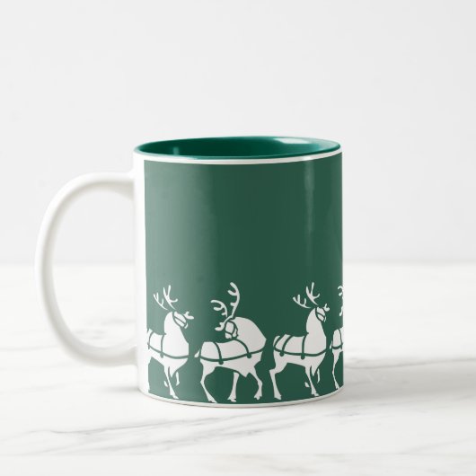 Reindeer Mug Coffee Cup Festive Cadeaux de Noël (Gauche)
