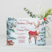 Reindeer Noël Fête Invitation (Debout devant)