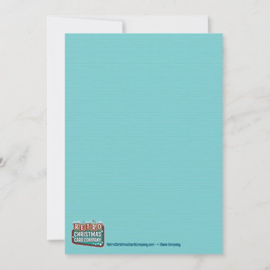 Reindeer Noël Invitation à la fête de Noël (Dos)