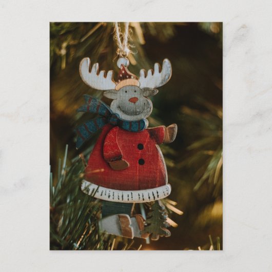 Reindeer Ornament Kerstmis Briefkaart (Voorkant)