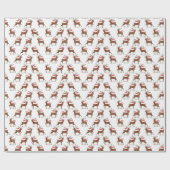 Reindeer Parade Christmas Wrapping Paper Cadeaupapier (Vlak)