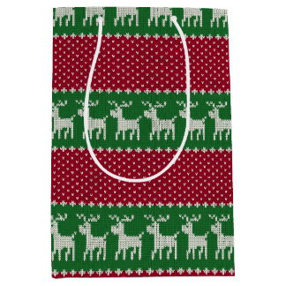 Reindeer Parade Knit  Medium Cadeauzakje