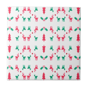 REINDEER PATTERN TEGELTJE