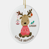 Reindeer Petit Frère Ornement de Noël (Droite)