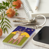Reindeer, Pixelart, Pixel Art  Sleutelhanger (Voorkant Rechts)