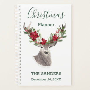 Reindeer, planificateur de Noël Poinsettia