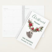 Reindeer, planificateur de Noël Poinsettia (Devant avec enveloppe)