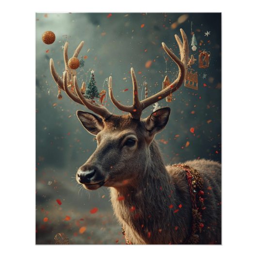 Reindeer Poster Perfect Poster (Voorkant)