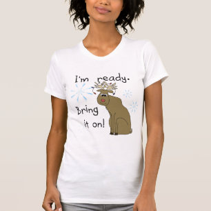 Reindeer prêt pour les T-shirts et cadeaux de Noël