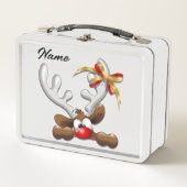 Reindeer Puzzled Funny Kerstpersonage (Voorkant)