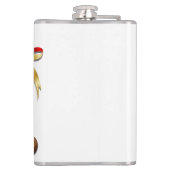 Reindeer Puzzled Funny Kerstpersonage Heupfles (Achterkant)