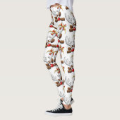 Reindeer Puzzled Funny Kerstpersonage Leggings (Links)