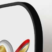 Reindeer Puzzled Funny Kerstpersonage Pickleball Paddle (Links Detail)