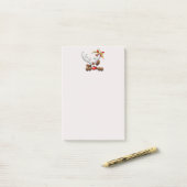 Reindeer Puzzled Funny Kerstpersonage Post-it® Notes (Op bureau)