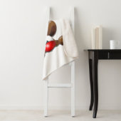 Reindeer Puzzled Funny Kerstpersonage Sherpa Deken (In situ)