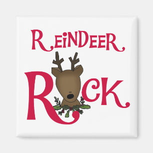 Reindeer Rock Tshirts en Gifts Magneet