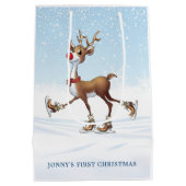 Reindeer Rudolph Baby First Christmas Cadeau Sac (Dos)