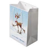 Reindeer Rudolph Baby First Christmas Cadeau Sac (Dos Angle)