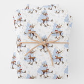 Reindeer Rudolph Papier d'enveloppement de Noël (En situation)