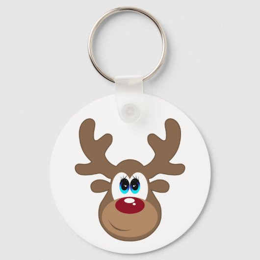 Reindeer Rudolph Sleutelhanger (Voorkant)