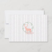 Reindeer Rustic Botanical Watercolor Wedding RSVP (Dos)