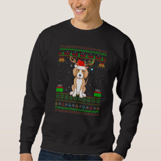 Reindeer Santa Hat Matching Ugly Foxhound Christma Trui