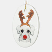 Reindeer Schnauzer Ornament (Links)
