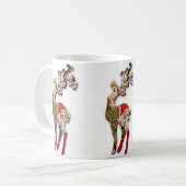 Reindeer Silhouette-kerstMok Koffiemok (Voorkant links)