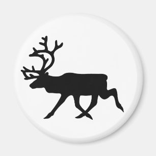 Reindeer Silhouette Magneet
